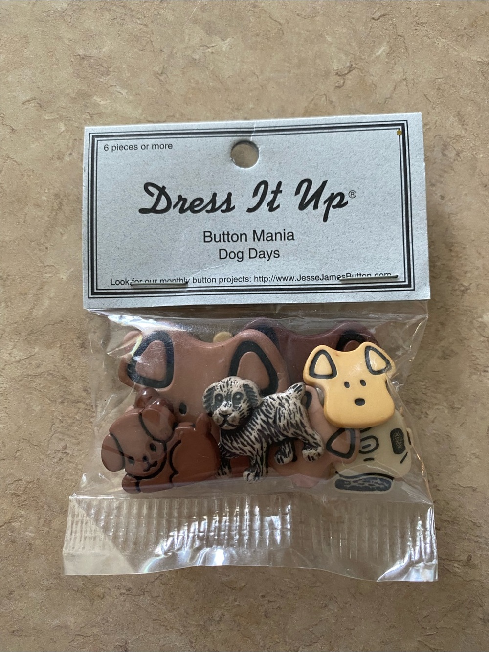 Dress it up dog days miscellaneous dog buttons NEW